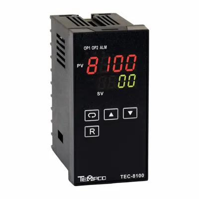 TEMPCO Temperature Controller: TEC-8100, 1/8 DIN Size, Universal, PID, 90 to 250V AC - Temperature Controllers