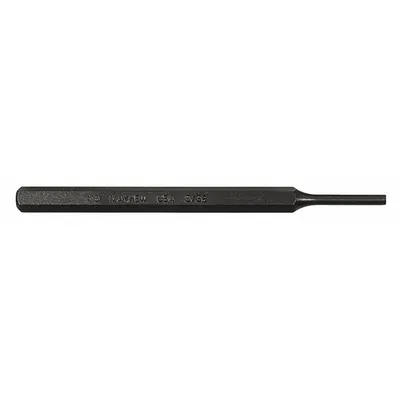 MAYHEW PRO Pin Punch: 5/32 in Tip Dia, 5/16 in Shank Wd, 1 1/4 in Taper Lg, 5 in Overall Lg - Flat-Tip Pin Removing Punches
