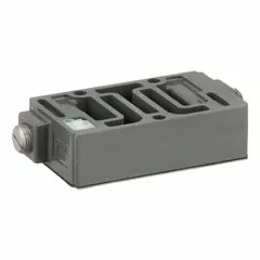 Receptacle-type speed control for Numatics Mark 55 series pneumatic systems. Enables precise adjustment of actuator speed and flow regulation in industrial automation applications.