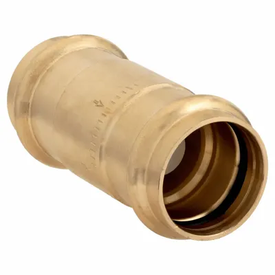 VIEGA PROPRESS Check Valve: Inline Valve Body, 1 in Pipe Size, Press x Press, Bronze, Press - Lead-Free Bronze Poppet Check Valves