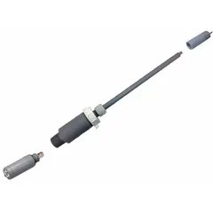 pH probe with flat tip for measurement on surfaces, semi-solids, and viscous samples. Range 0 to 14 pH. Double junction, HDPE body, BNC connector, 3.05 m cable, 2 3/4 in diameter.