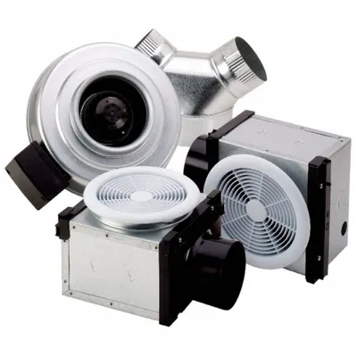 FANTECH In-Line Duct Fan: 303 cfm Max., 6 in Duct, 70 W, 120V AC, 1 Ph, IP44 - General Purpose Inline Duct Fan Kits