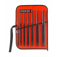 Drift Punch Set: 3/32 in_1/8 in_3/16 in_7/32 in_1/4 in_5/16 in_3/8 in Tip Size, 10 in Overall Lg (MPN J96AS2)
