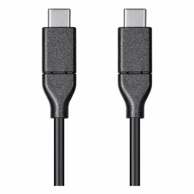 MONOPRICE Cable: Type C End 1, Type C End 2, Black, 13.1 ft Lg, 2.0 USB Specification - Standard USB & Lightning Cables