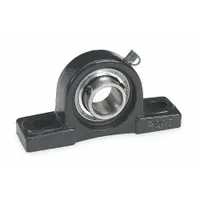 DAYTON Pillow Block Bearing: 3/4 in Bore, Cast Iron, Set Screws, 1 5/16 in Shaft Ht, 5 in Overall Lg