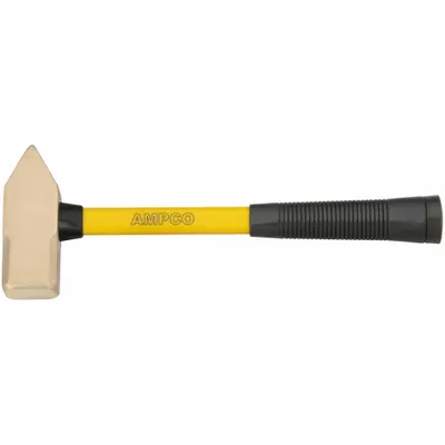 AMPCO Cross Peen Hammer: Fiberglass, Nickel Aluminum Bronze, 2 1/2 lb Head Wt - Non-Sparking Cross-Peen Hammers