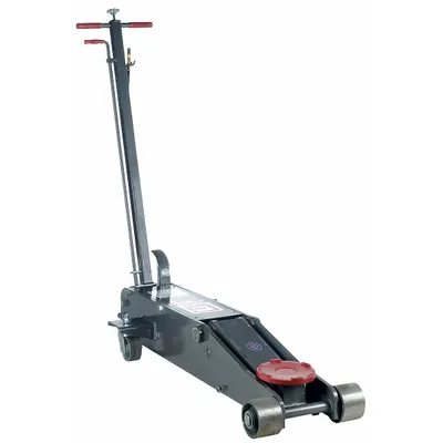 GRAY Truck Axle Jacks: Steel, Air/Mechanical, 10 ton Load Capacity, 7 in Min Lift
