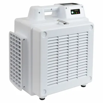 XPOWER Negative Air Machine: ABS, Particulate Filtration, 550 cfm Airflow, 550 cfm Max Airflow - Impact-Resistant Plastic Negative Air Machines