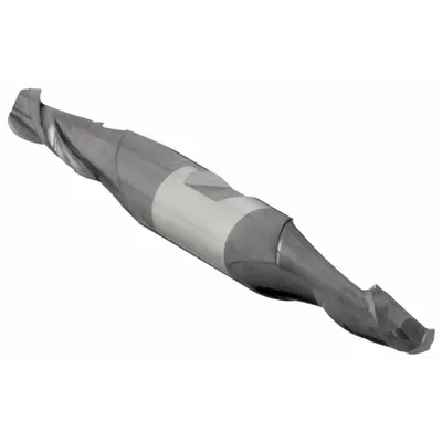 CLEVELAND Ball End Mill: Carbide, TiAlN Coated, Double End, 2 Flute, 3/16" Mill Dia - Double-End Carbide Ball End Mills