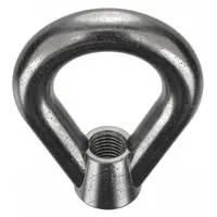 Eye Nut: 7/8"-9 Thread, Steel, Black Oxide, Oval, 2 1/4 in Inside Dia, 4 in Outside Dia, 5 in Ht (MPN EN-9)