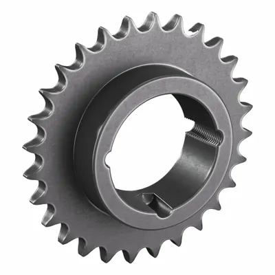 TSUBAKI Sprocket: For 50 Chain, 28 Teeth, 5.582 in Pitch Dia, 5.922 in Outside Dia - Size 50 Bushed-Bore Roller Chain Sprockets
