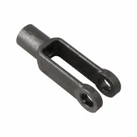 AZTEC Yoke End: Steel, Plain, 5/8"-18 Tap Size, Right Hand, 4 15/16 in End to Center of Eye Lg (MPN YK58-18)