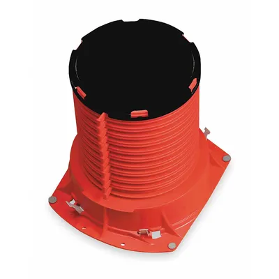 3M Firestop Pipe Cast-In Device: 2.5 in Overall Ht, 4 in For Pipe Size - Firestop Collars for Pipes