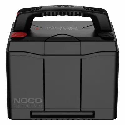NOCO Lithium Battery: 12.8V DC, 90 Ah Capacity, 8.03 in Ht, 6.81 in Wd, 10.24 in Dp - Lithium Iron Phosphate (LiFePO4) Sealed Batteries