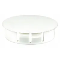 This white nylon hole plug is designed to seal unused 0.5 in diameter holes in panels up to 0.13 in thick. The locking feature ensures secure installation, preventing dust, debris, and moisture ingress. Commonly used in electrical enclosures, machinery, and industrial equipment