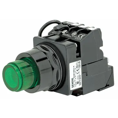 Siemens Illuminated Push Button: Illuminated, Extended Profile, Non-Metallic, 30 mm - Illuminated Extended-Length Push Buttons