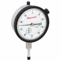 STARRETT Dial Indicator - Lug Back: 0 in to 0.5 in, Inch, Plunger, 0.001 in Accuracy (MPN 25-441/5J)