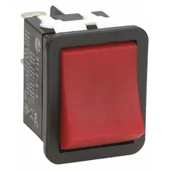 This general purpose rocker switch features a Series HY12 design with 2 positions, SPST configuration, and On/Off function. Rated for 2 hp, it is suitable for manual power switching in industrial machinery, control panels, and equipment enclosures.