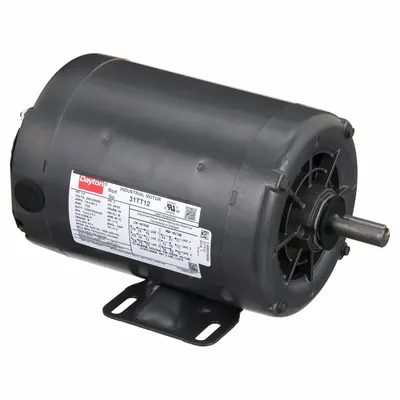 Dayton General Purpose Motor: Rigid Base Mount, Open Drip Proof, 1 hp, 230/460V AC - Rigid Base 3-Phase General Purpose AC Motors