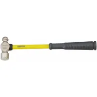 Ball Peen Hammer: Fiberglass, Aluminum Bronze, 4 oz Head Wt, 10 in Overall Lg, Ribbed Grip (MPN H-OOFG)