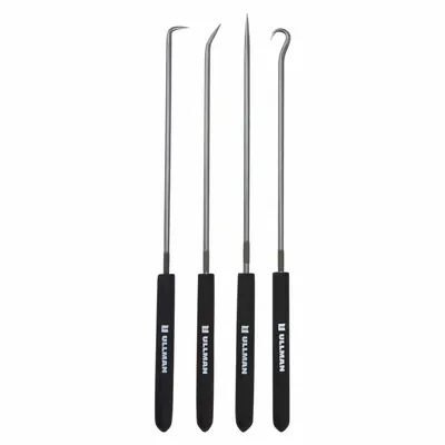 ULLMAN Hook/Pick Set: Steel, Angle/Hook/Straight - Hook & Pick Sets