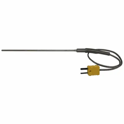 Dayton Thermocouple Probe: -325°F to 2,280°F /-200°C to 1,250°C, Type K, Rounded Tip - Thermocouples for Gas Applications