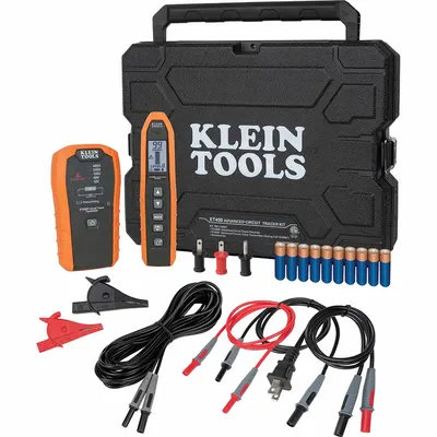 KLEIN TOOLS Advanced Circuit Tracer Kit: 25 to 480 V AC/DC, Digital - Circuit Tracer Kits