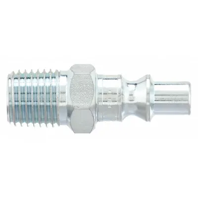 PARKER Quick Connect Hose Coupling: 1/4 in Body Size, 1/4 in Hose Fitting Size - ARO Steel Quick-Connect Air Coupling Plugs