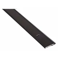 This metal leaf weatherstripping features an aluminum flange and a silicone bulb insert. It measures 7 ft in length, 1-13/16 in in height, and 1-13/16 in in width. The silicone insert compresses to seal gaps around doors, reducing drafts, dust, and moisture infiltration. Suitable for use on commercial or industrial doors to improve energy efficiency