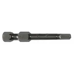 Impact-rated hex bit for driving hex-head fasteners in high-torque applications. Features a 9/64 in hex head size and standard hex drive. Sold as a 5-pack.