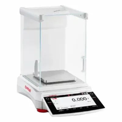 OHAUS Lab Scale: 420 g Capacity, 1 mg Readability, 1 mg Repeatability, 2 mg Linearity - Precision Lab Balances