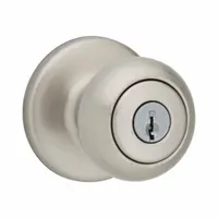 KWIKSET Door Knob Lockset: Office Knob Locksets, Nickel (MPN 400CV-15-6AL-RCS)