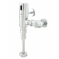 ZURN Automatic Flush Valve: EcoVantage®, 1 gpf Gallons per Flush, Battery, Exposed, Top, Piston (MPN ZTR6203-WS1-HW)