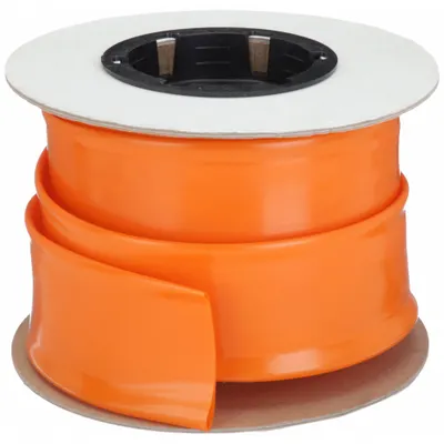 VINYLGUARD Heat Shrink Tubing: 3 in I.D. Before Shrinking, 1.5 in I.D. After Shrinking - Chemical-Resistant PVC Heat Shrink Tubing