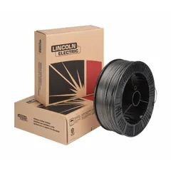 Carbon steel E70T-6 flux-cored wire for single-pass and multi-pass welding of structural steel. Delivers as-welded tensile strength of 82 ksi to 90 ksi and yield strength of 68 ksi to 77 ksi. Supplied on a 25 lb spool with 5/64 in diameter. Suitable for fabrication of bridges, building frames, and heavy equipment.