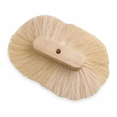 This texturing brush is designed for applying texture coatings to ceilings and walls. It features a 9-inch overall width, 13-inch overall length, and a 4 lb capacity. The hardwood block includes an Acme thread that fits standard handles and extension poles for overhead use.