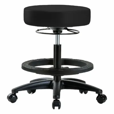 OEM Stool: Vinyl, Ht Range 19 3/4 in to 27 3/4 in, 17 in Seat Wd, 17 in Seat Dp - Vinyl Lab Stools