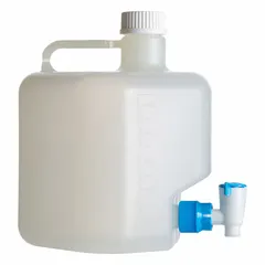 Rectangular Carboy with Spigot, 1.32 gal, Polypropylene, Colorless, BNP05A