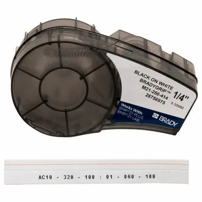 BRADY Tag Label: 10 ft, Polyester - Brady Continuous Label Roll Cartridges