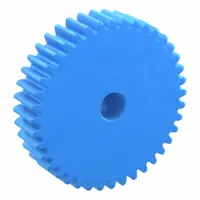 Machined Spur Gear: Module m 1.5, 40 Teeth, 10 mm Bore Dia, Nylon, 20° Pressure Angle, Plain Bore (MPN PS1.5-40)