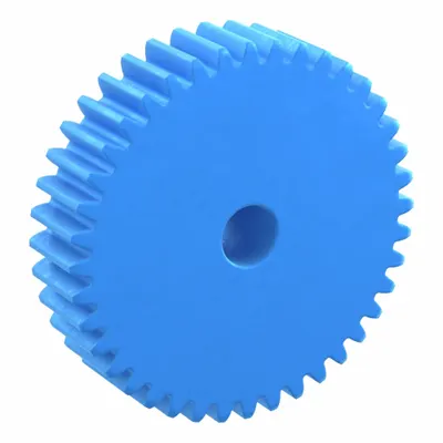 KHK GEARS Machined Spur Gear: Module m 1.5, 40 Teeth, 10 mm Bore Dia, Nylon, 20° Pressure Angle - Metric Spur Gears with Standard Hub