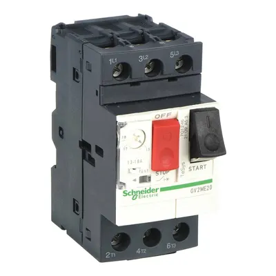 SCHNEIDER Manual Motor Starter: Non-Reversing, 3 Poles, 18 A, Thermal Protection - Non-Reversing Starters with Thermal Overloads