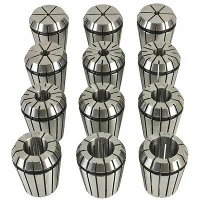 TECHNIKS Collet Set: ER16, 3/32 in to 3/8 in Collet Size Range - Standard ER Collet Sets