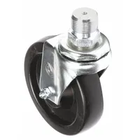 Replacement caster for the 4-bowl truck assembly on HOBART HL600 food mixers. Restores mobility to the bowl truck, enabling smooth movement of mixing bowls in commercial kitchens and food preparation areas