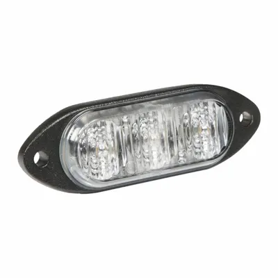 GROTE Warning/Directional Light: Combo Warning and Directional Light, Blue, 1 in Overall Wd - Vehicle Perimeter Flashing Warning Lights