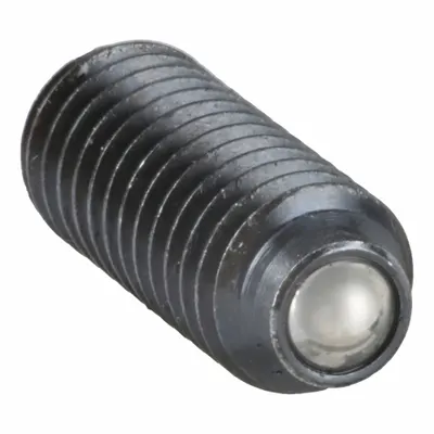 TE-CO Ball Plunger: Hex, Steel Body w/ SS Ball, M6x1 Thread, 6 mm Body Dia, W/O Thread-Locker - Hex-Drive Ball Plungers