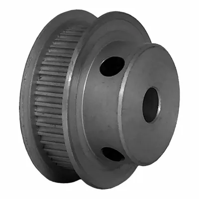Dayton Timing Pulley: Modified Curvilinear, Fixed, For GT Timing Belt Section - GT Section Fixed-Bore Timing Pulleys with Hub