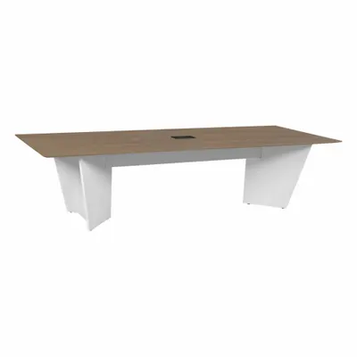 REGENCY Conference Table: Rectangle, Laminate/Melamine, Noble Oak, 96 in Overall Lg - Rectangular Conference Tables