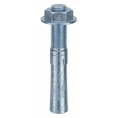 MKT FASTENING 7/8" Steel Wedge Anchor, Zinc Yellow, 10-Pack - Steel Wedge Anchors