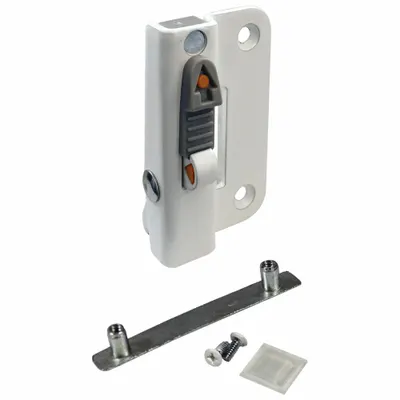 ANGEL VENTLOCK Window Opening Control Device: M56, 2 3/8 in Lg, 1 11/32 in Wd, Left-Hand - Window Opening Control Devices